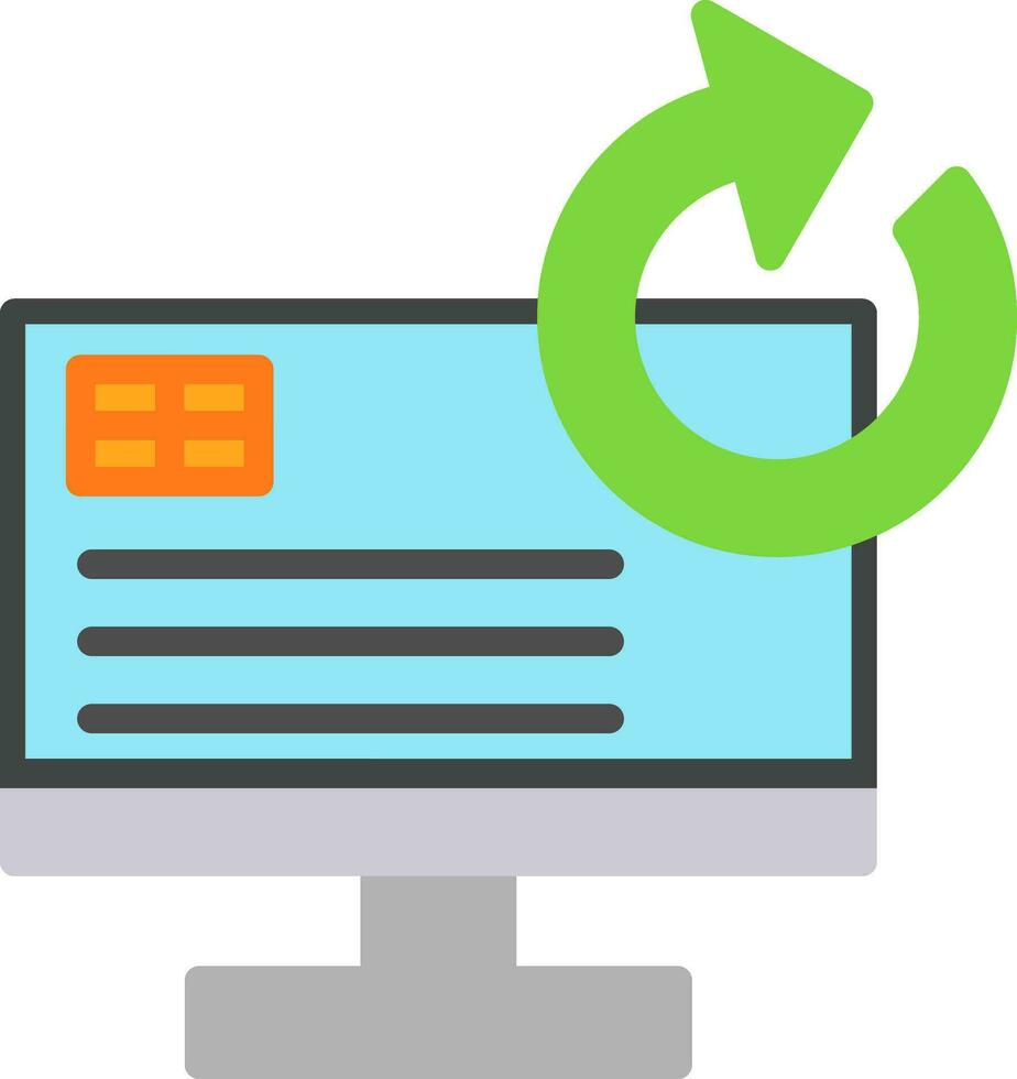 System Restore Vector Icon Design