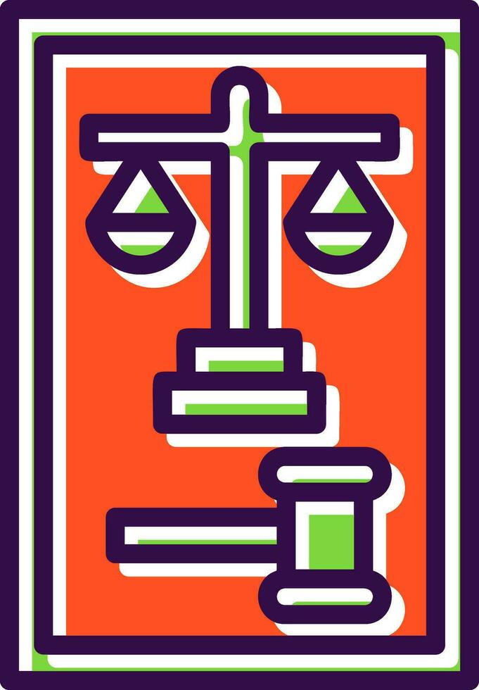 Law Vector Icon Design