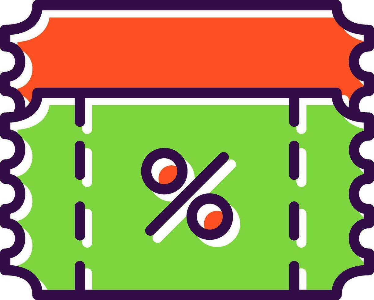 Ticket discount Vector Icon Design