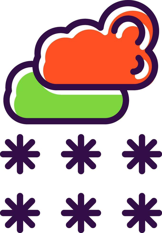 Snow Vector Icon Design