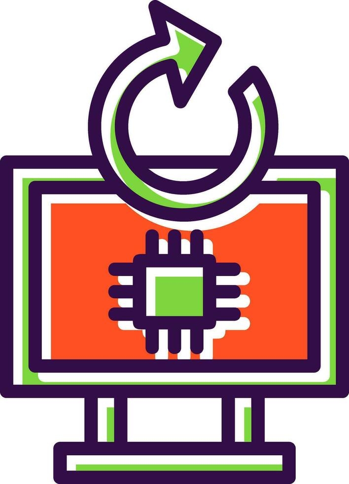 Hardware Upgrade Vector Icon Design