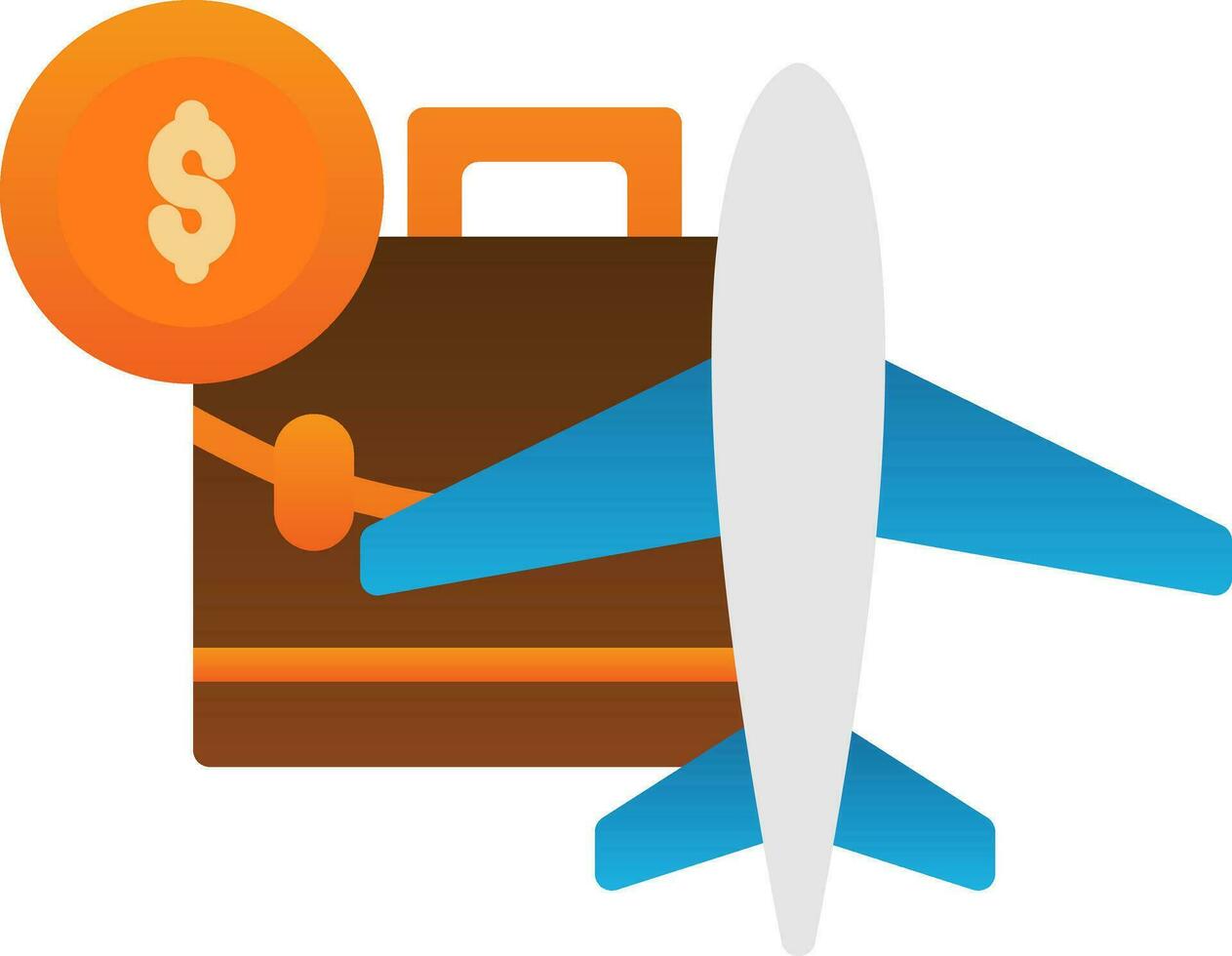 Business trip Vector Icon Design