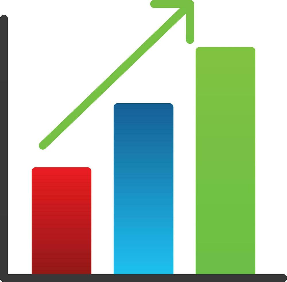 Bar chart Vector Icon Design