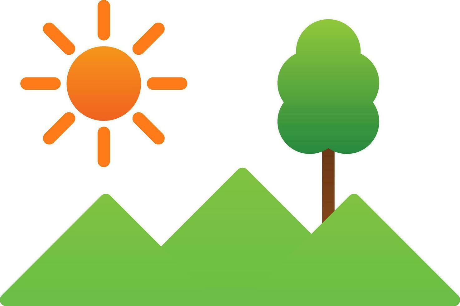 Mountains Vector Icon Design