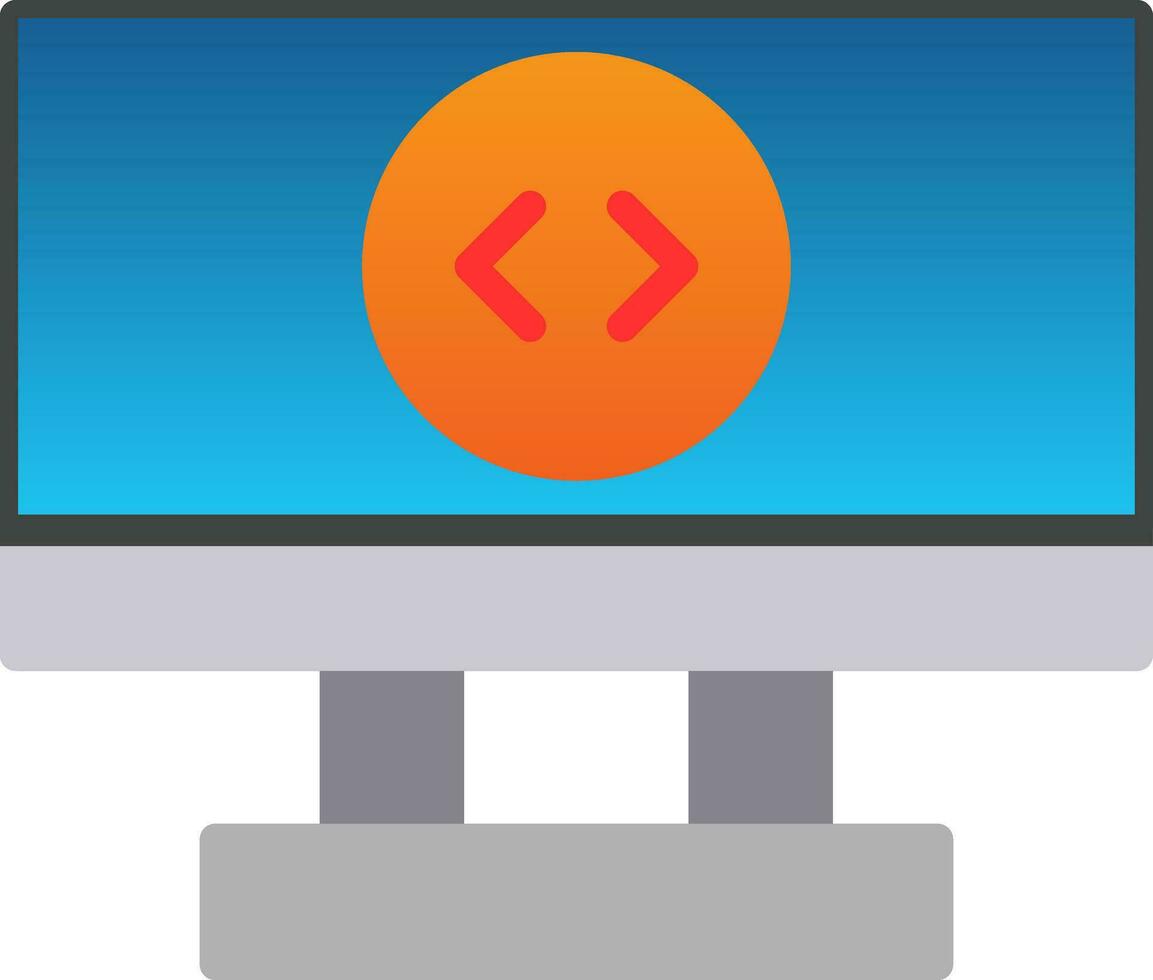 Remote Desktop Vector Icon Design