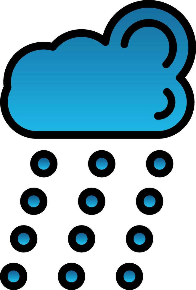Rain Vector Icon Design