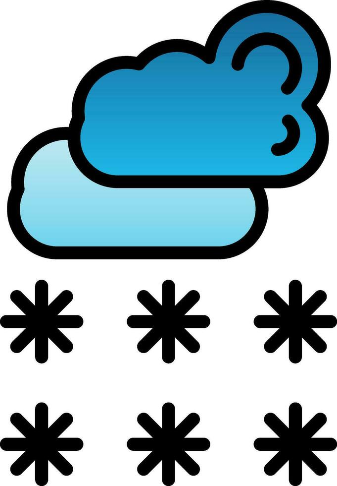 diseño de icono de vector de nieve