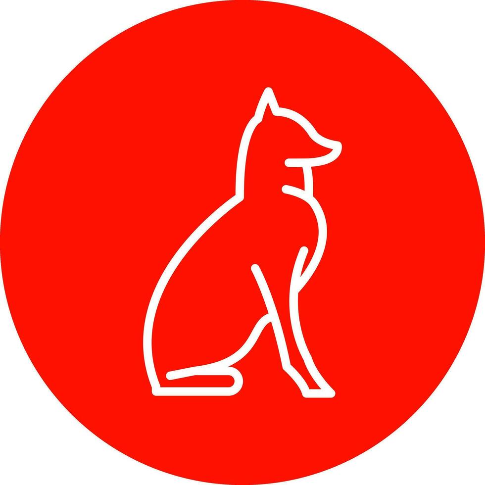 Dog Vector Icon Design