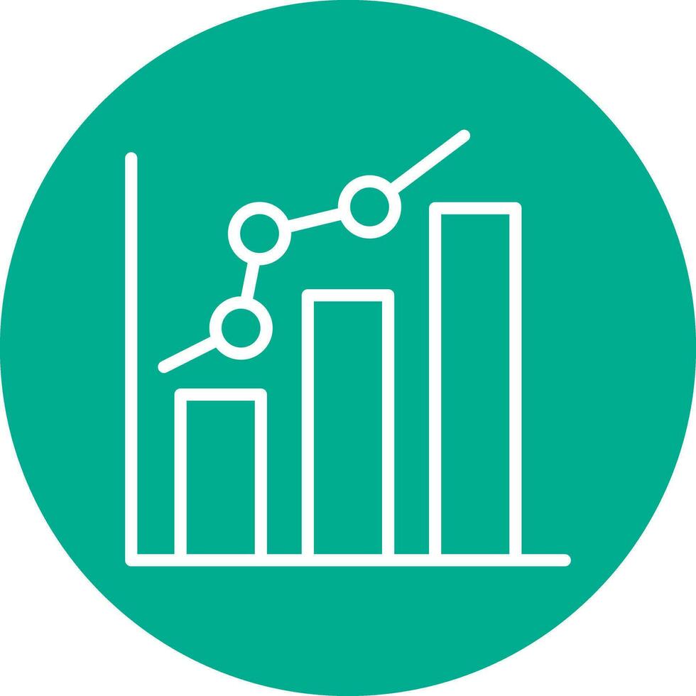 Bar chart Vector Icon Design