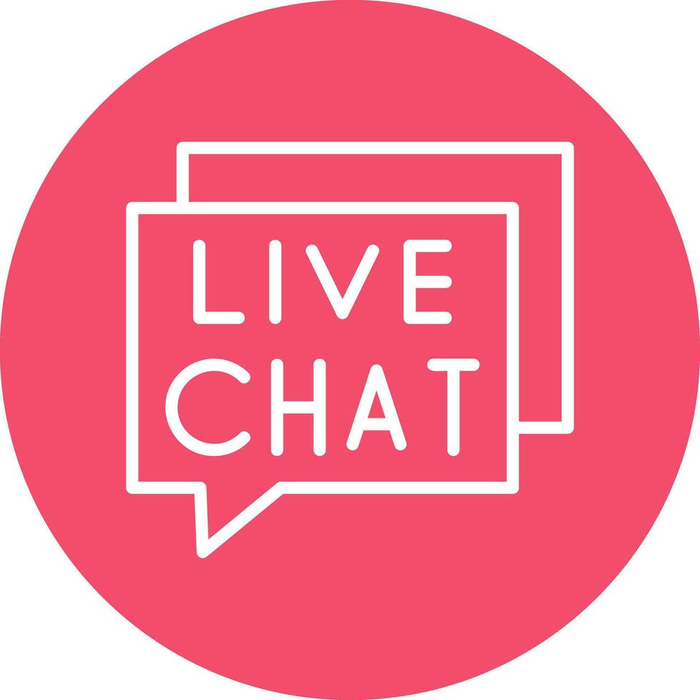 Live Chat Vector Icon Design