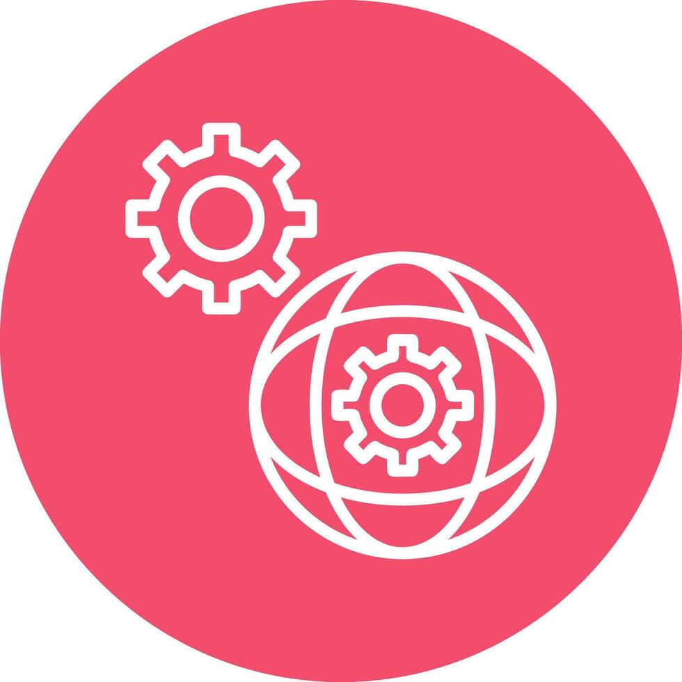 Network Settings Vector Icon Design