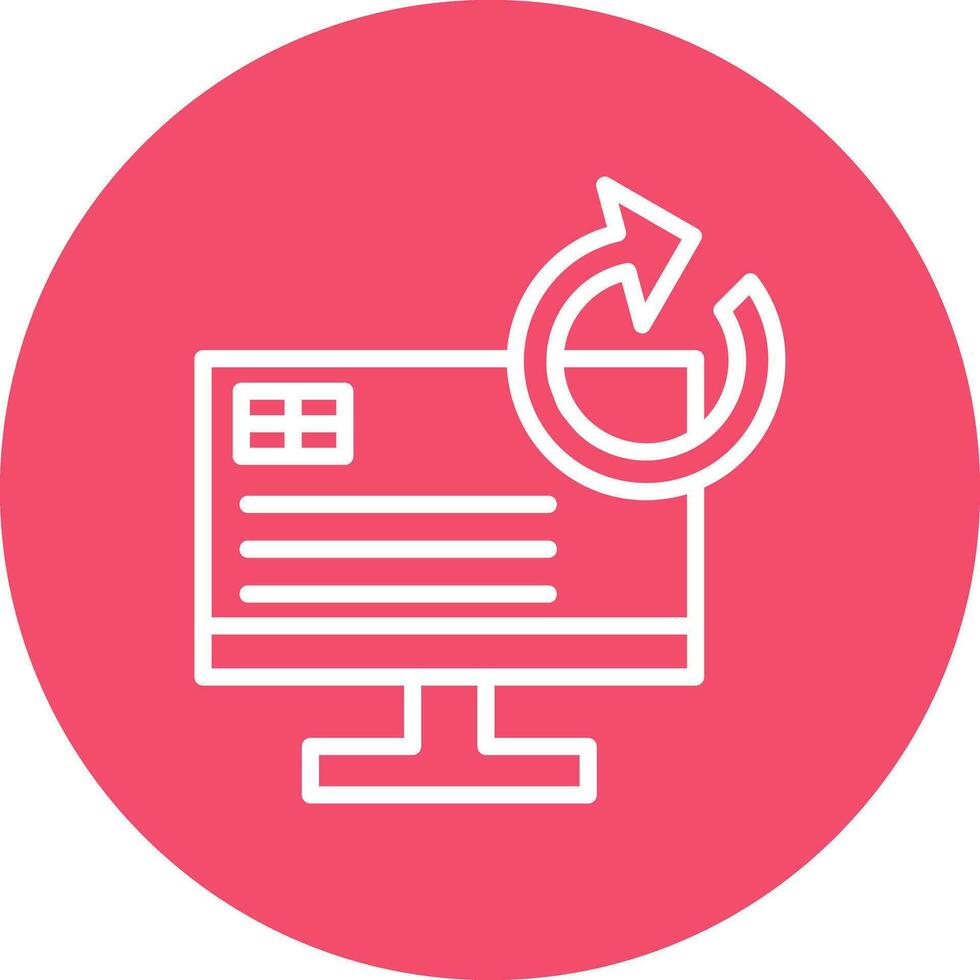 System Restore Vector Icon Design