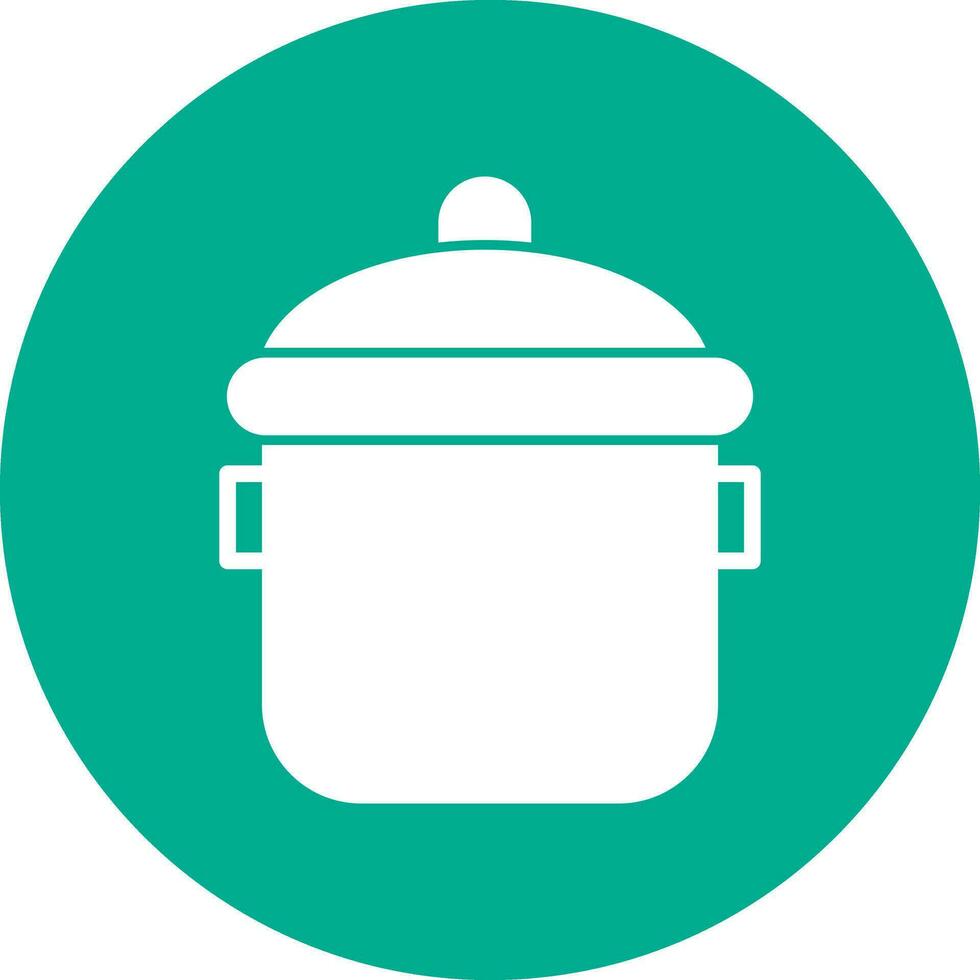 Cooking pot Vector Icon Design