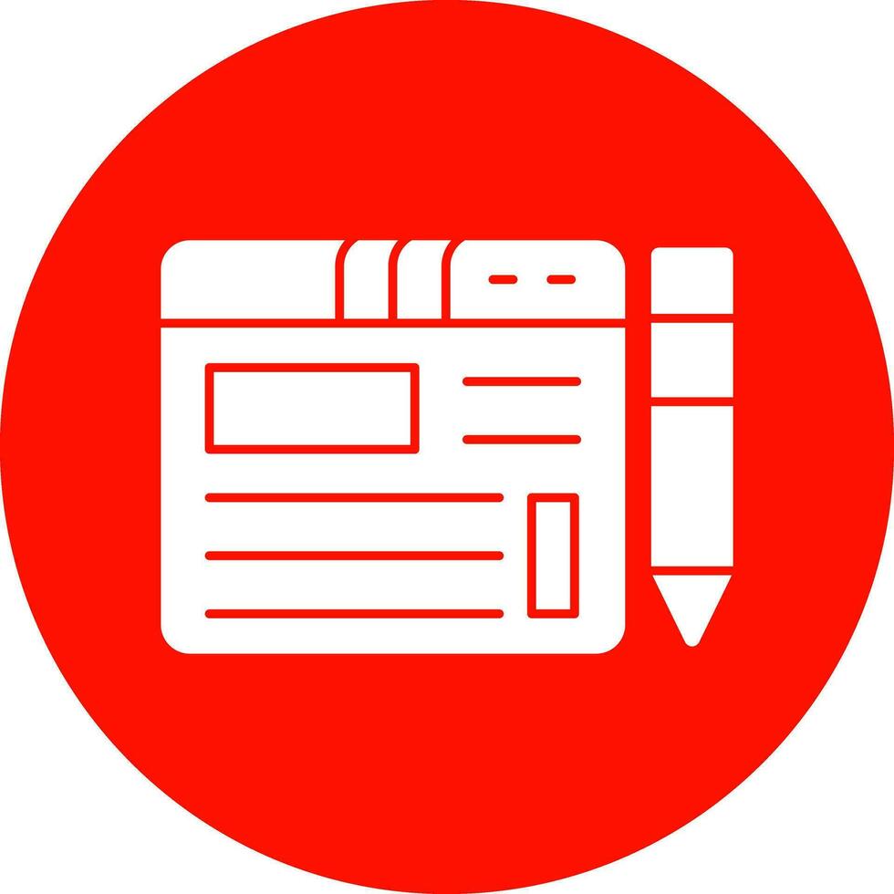 Blogging Vector Icon Design