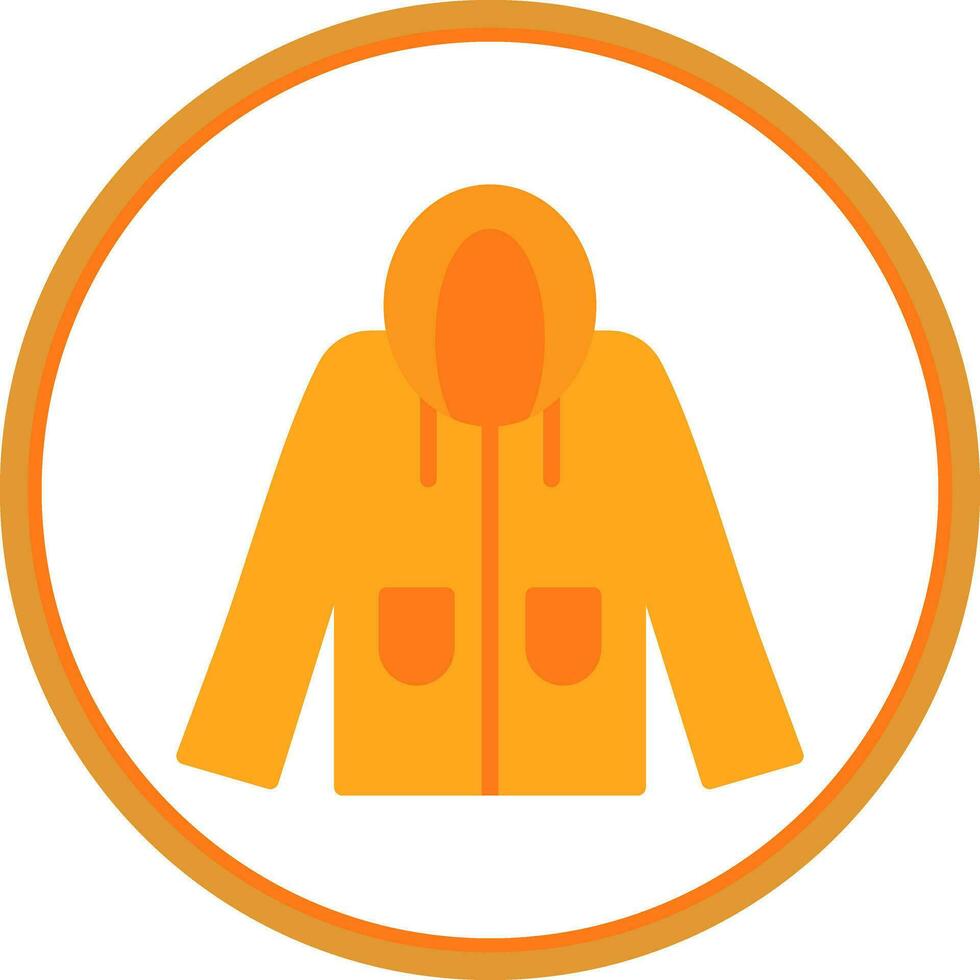 impermeable vector icono diseño