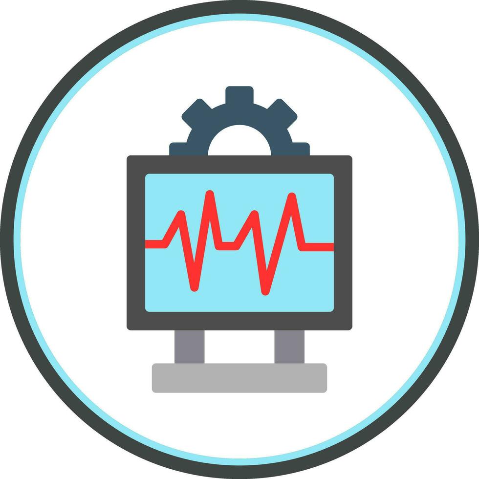 System Monitoring Vector Icon Design