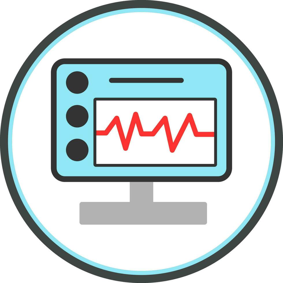 Device Monitoring Vector Icon Design