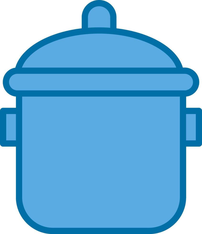 Cooking pot Vector Icon Design