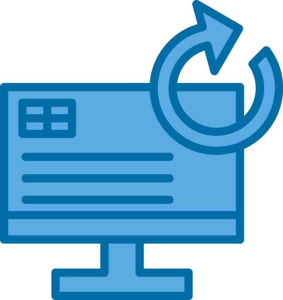 System Restore Vector Icon Design