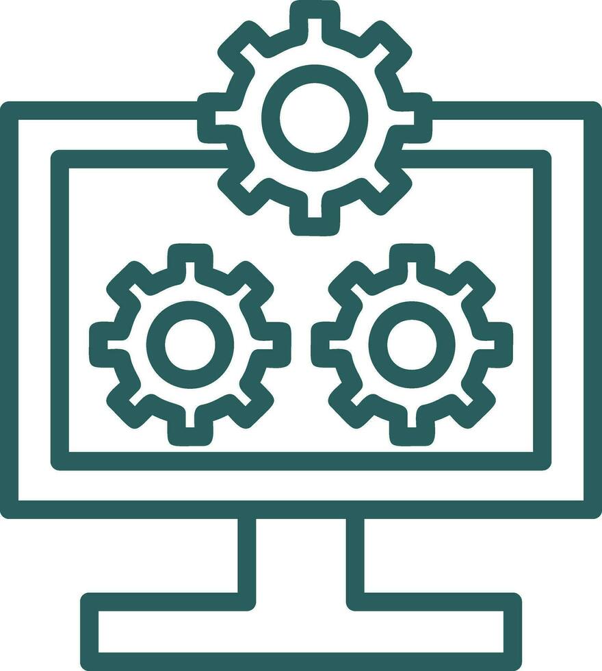 System Configuration Vector Icon Design