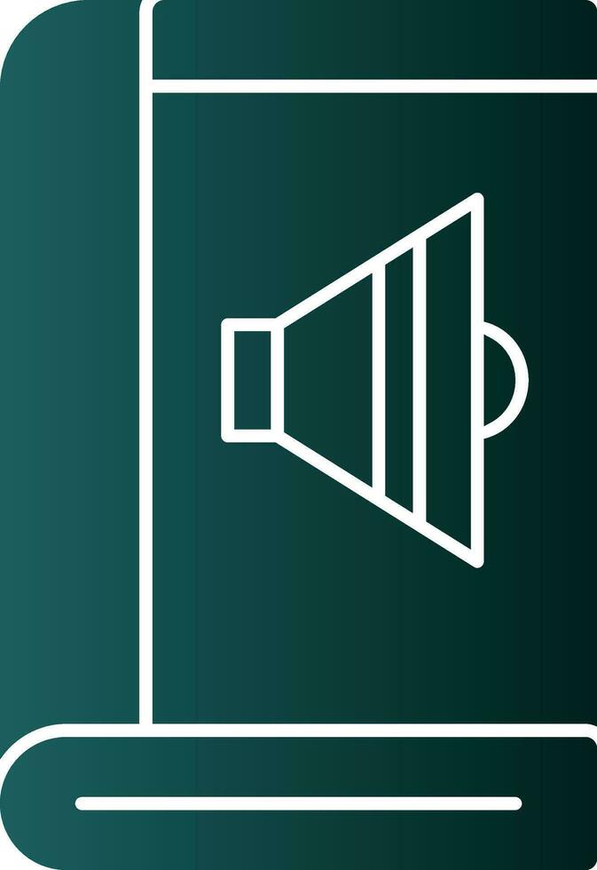 Adudio book Vector Icon Design