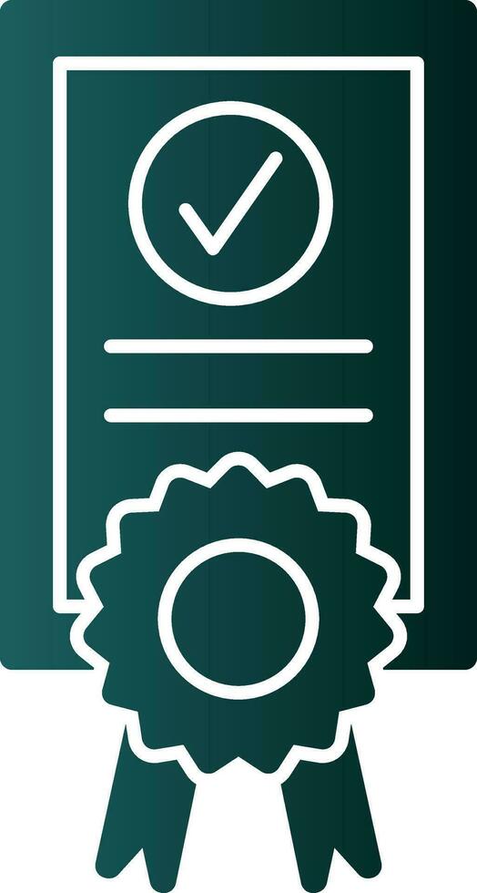 Certficate Vector Icon Design