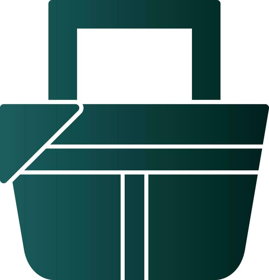 Picnic basket Vector Icon Design