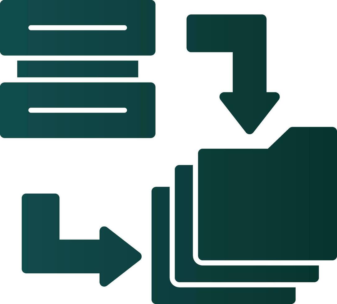 Data Migration Vector Icon Design