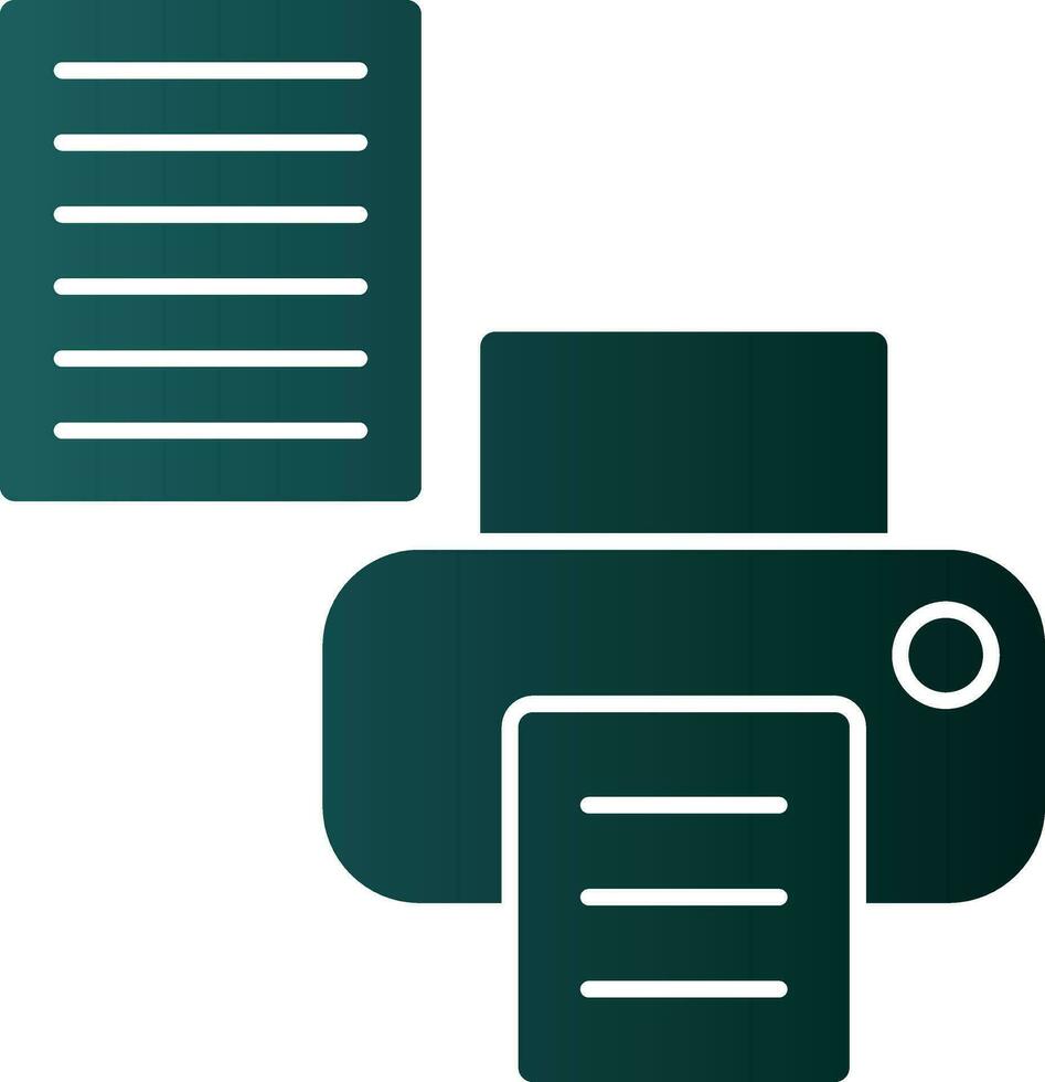 Printer Setup Vector Icon Design