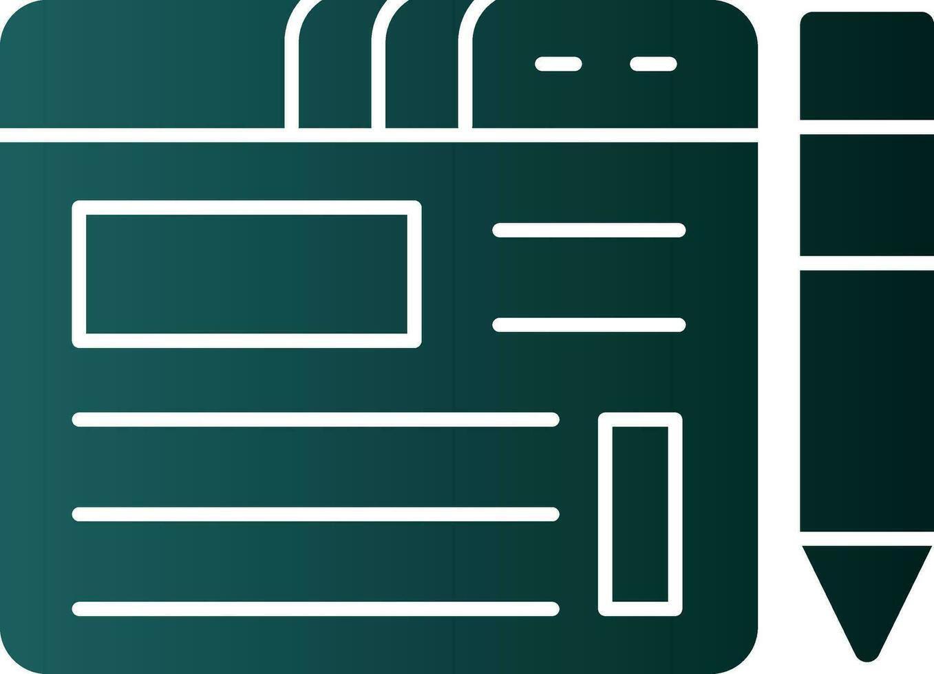 Blogging Vector Icon Design