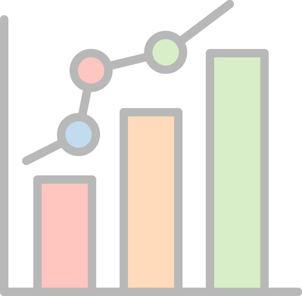 Bar chart Vector Icon Design