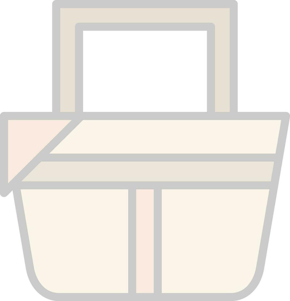 Picnic basket Vector Icon Design