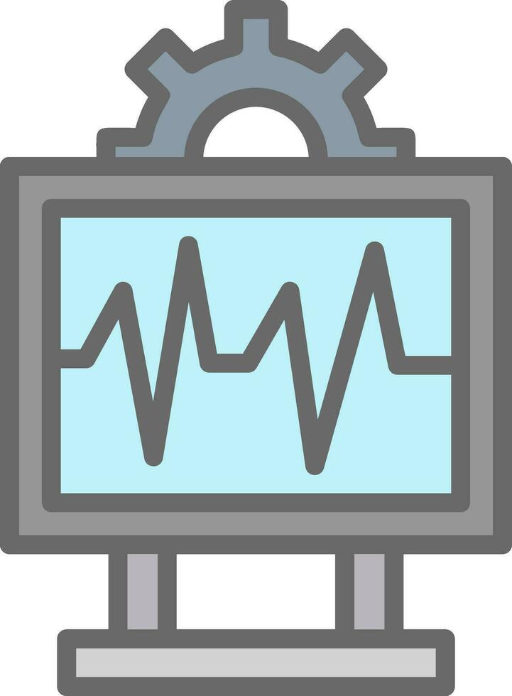 System Monitoring Vector Icon Design