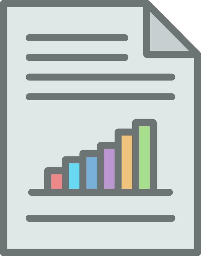 Bar Chart Vector Icon Design