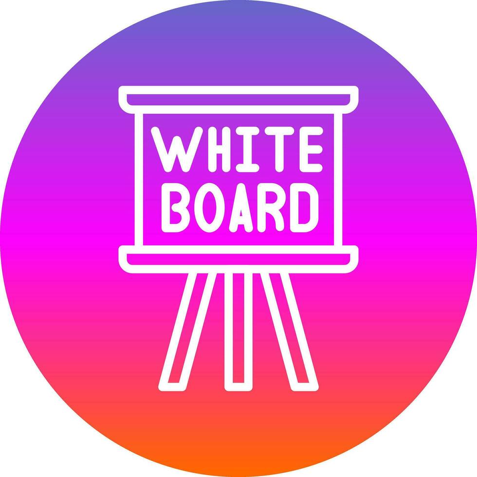 Whiteboard Vector Icon Design