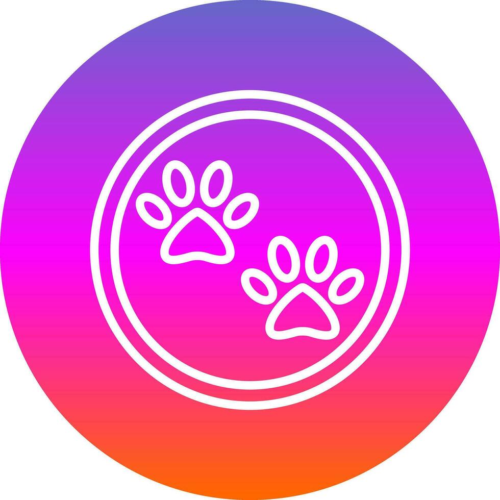 Paw print Vector Icon Design