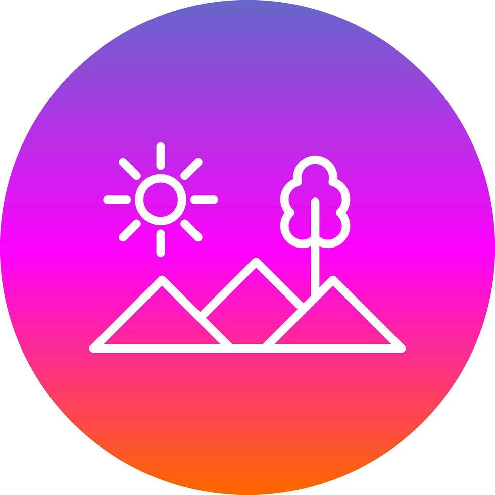 Mountains Vector Icon Design