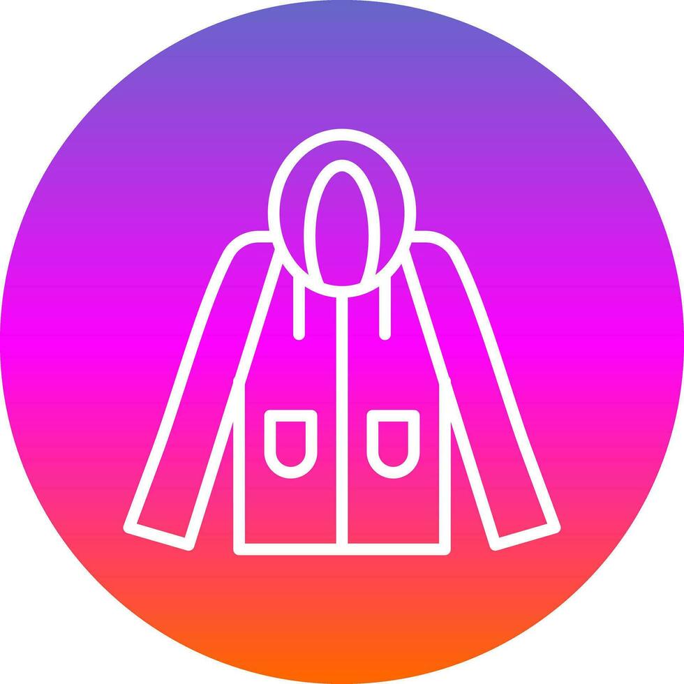 Raincoat Vector Icon Design