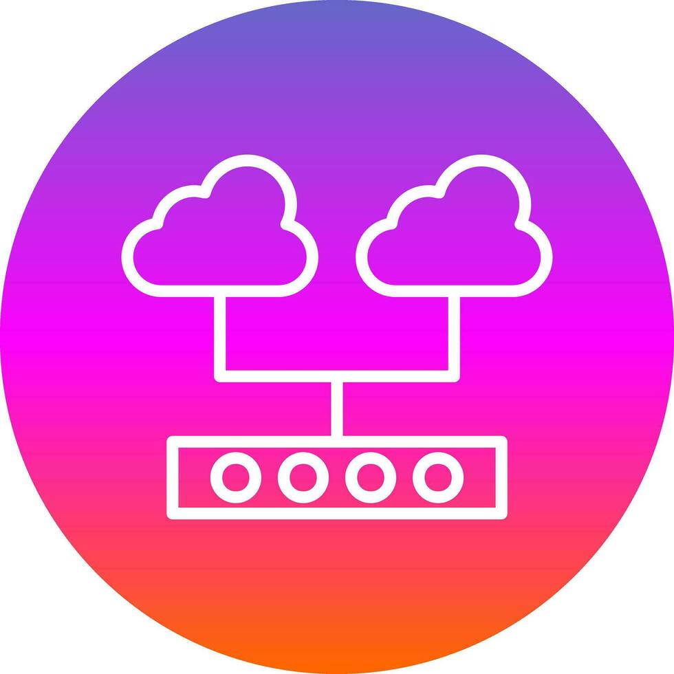 Cloud Support Vector Icon Design