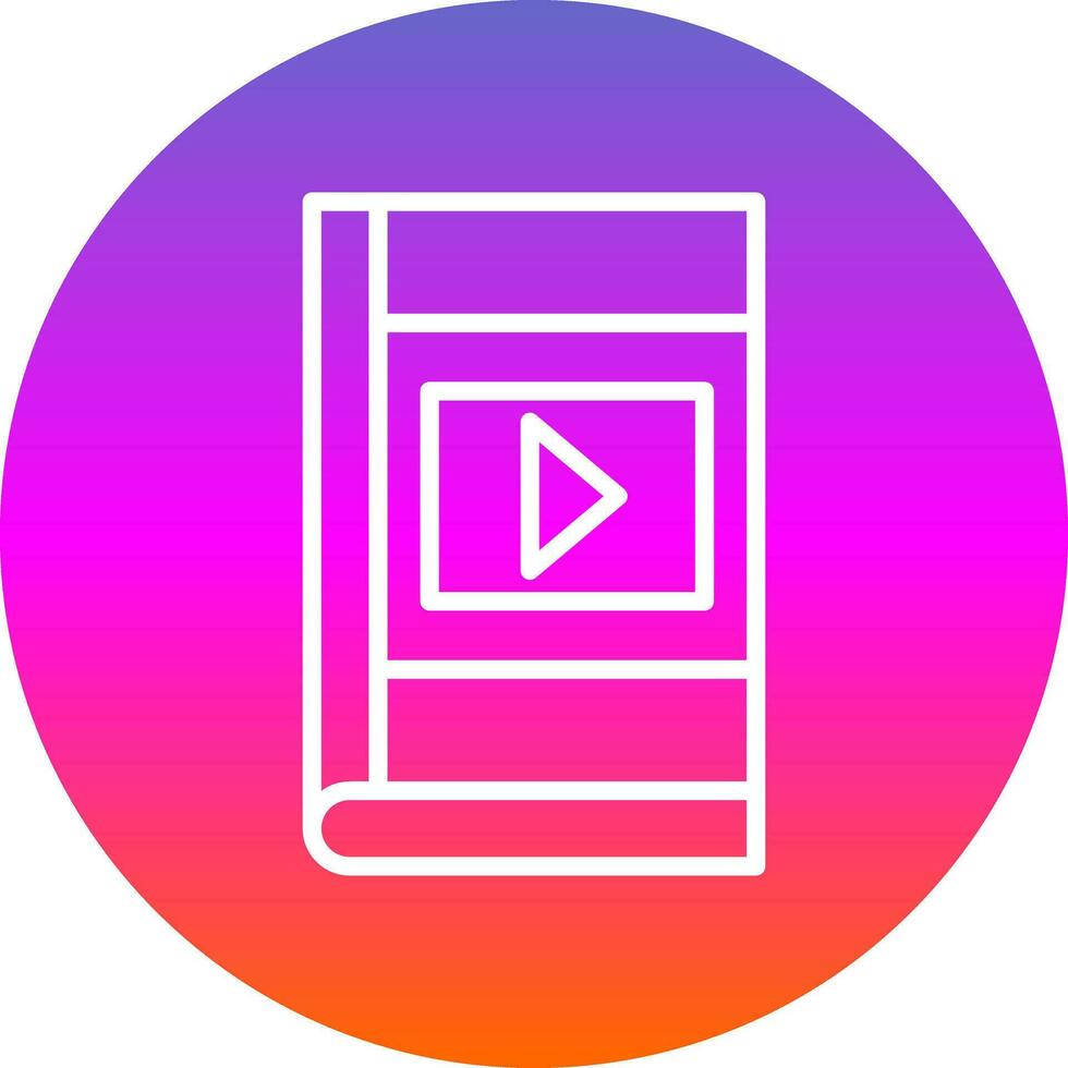 vídeo tutorial vector icono diseño
