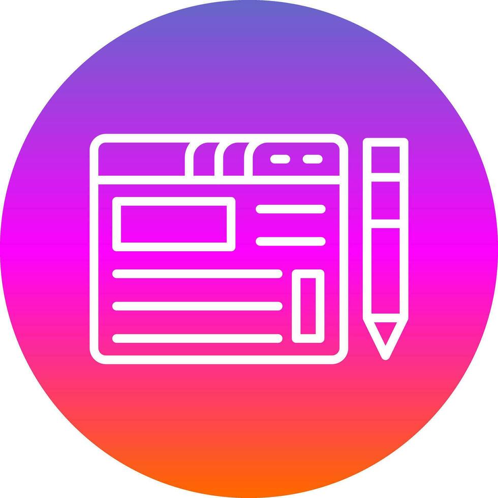 Blogging Vector Icon Design