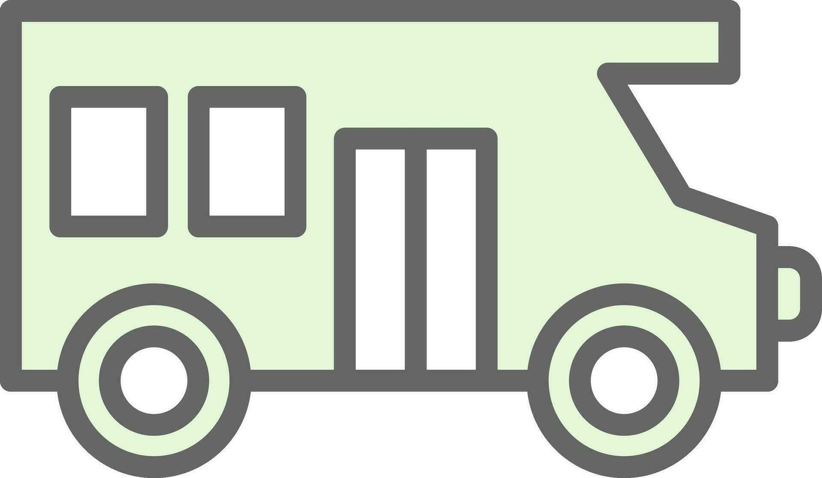 Motor home Vector Icon Design