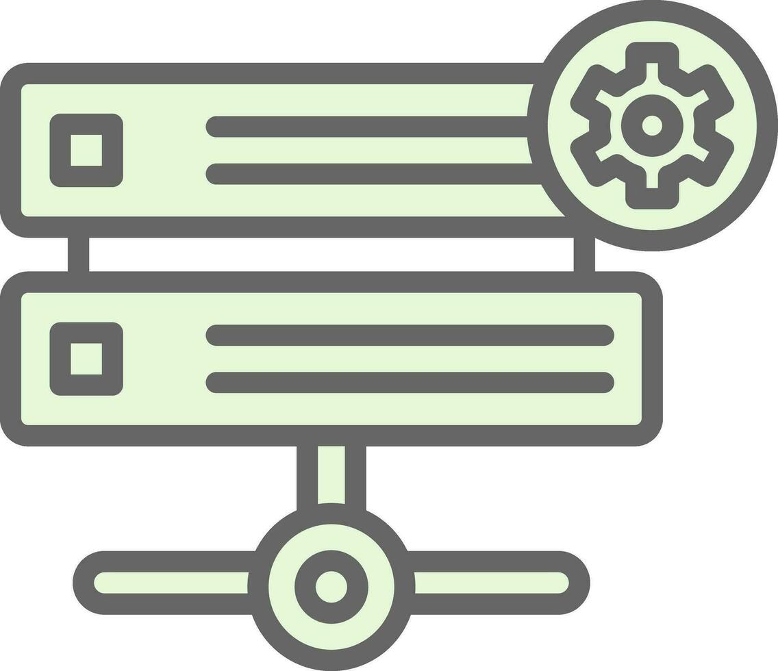 Hosting Vector Icon Design