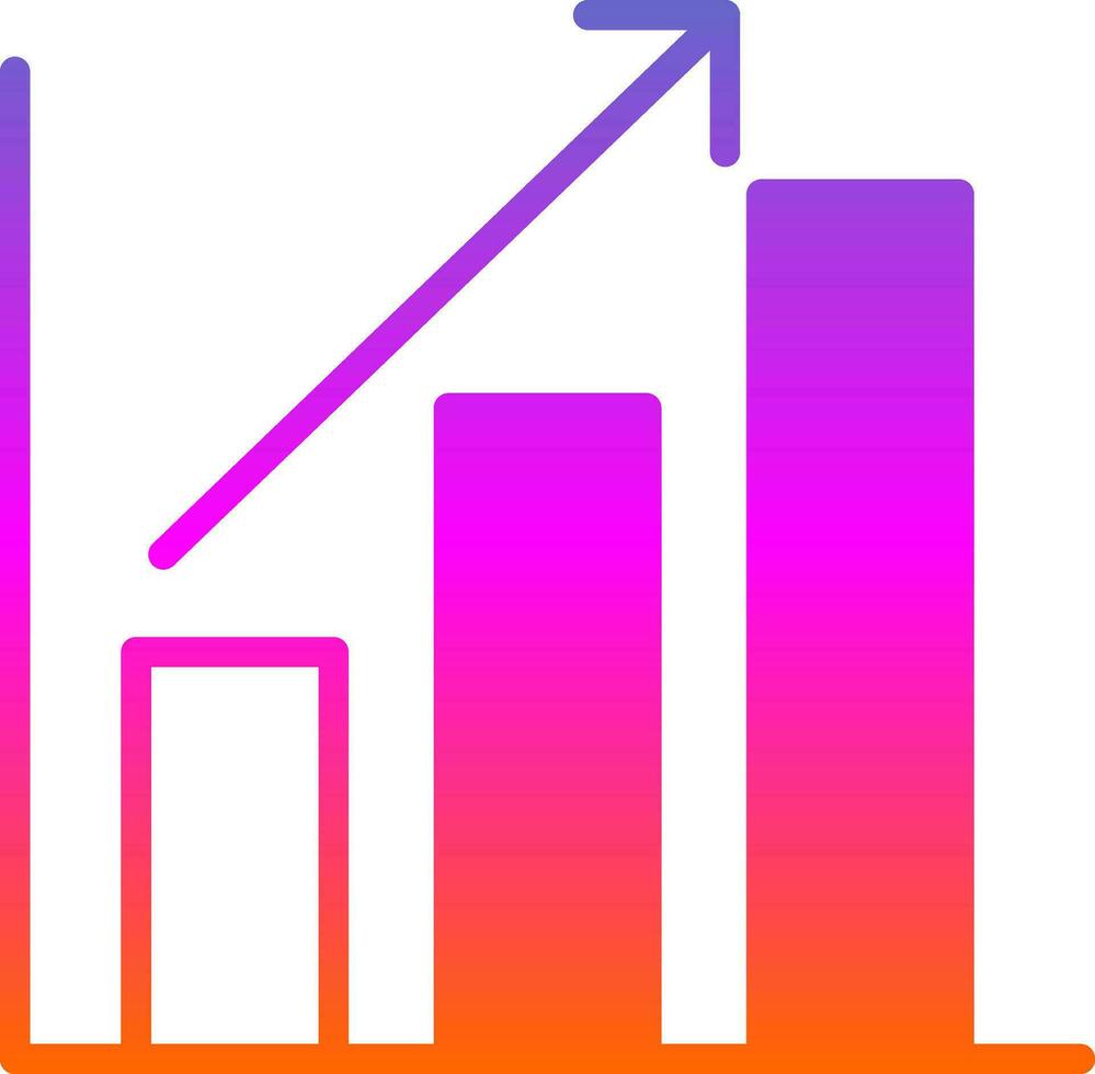 Bar chart Vector Icon Design