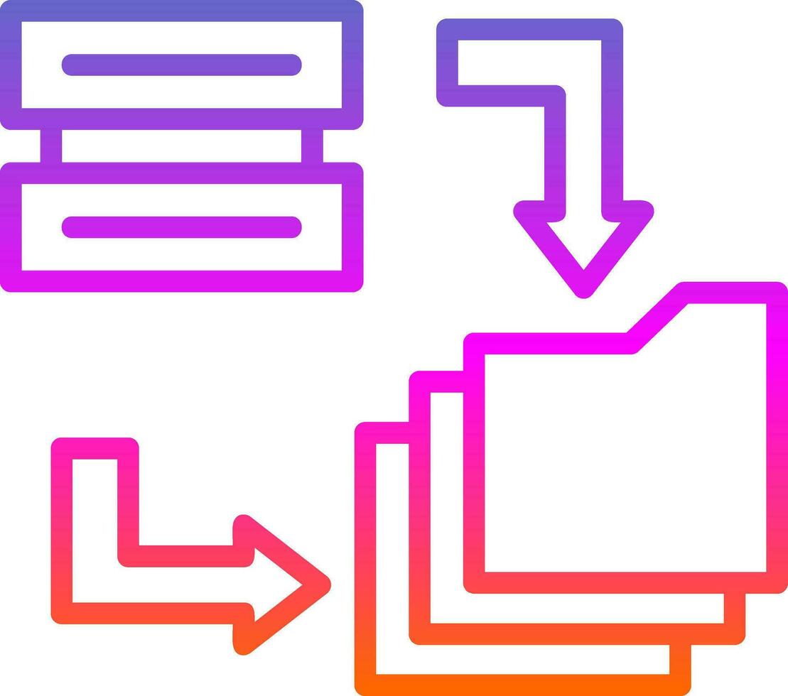 Data Migration Vector Icon Design