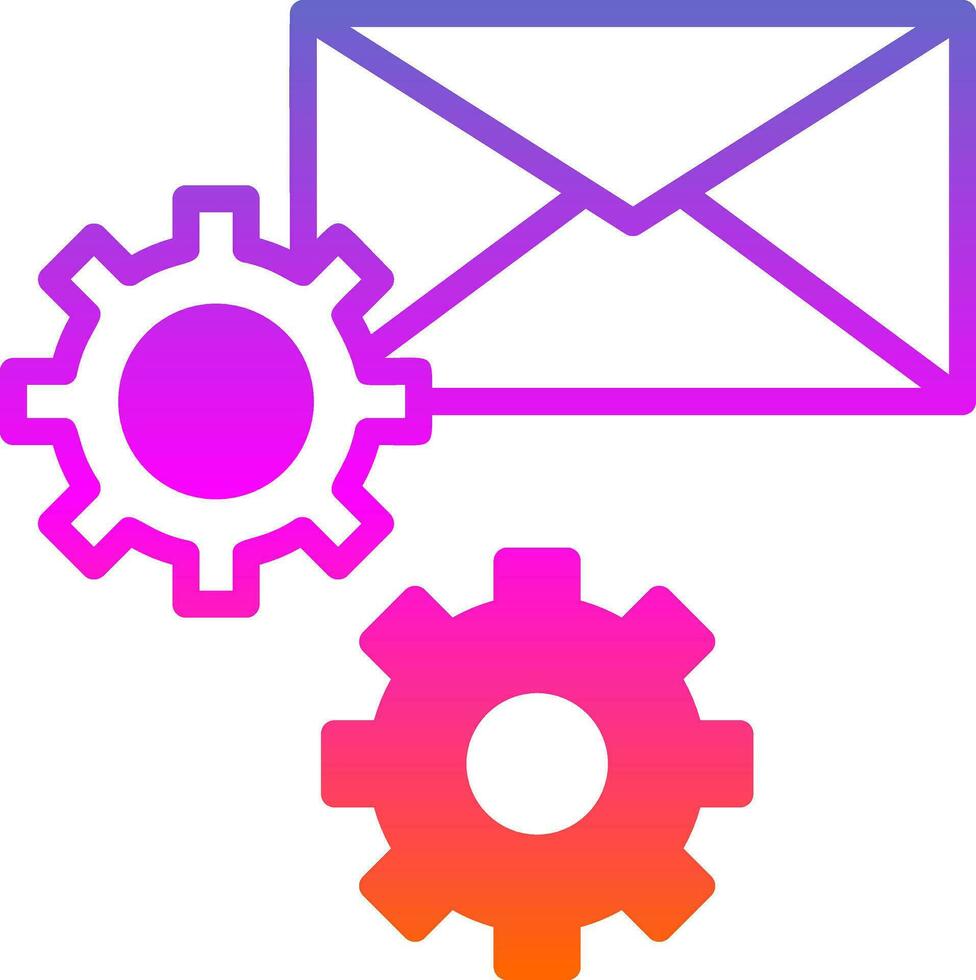 correo electrónico configuración vector icono diseño