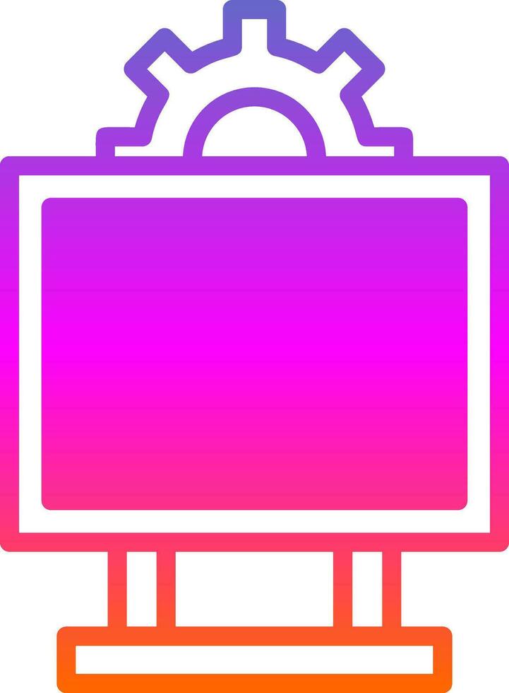 System Monitoring Vector Icon Design