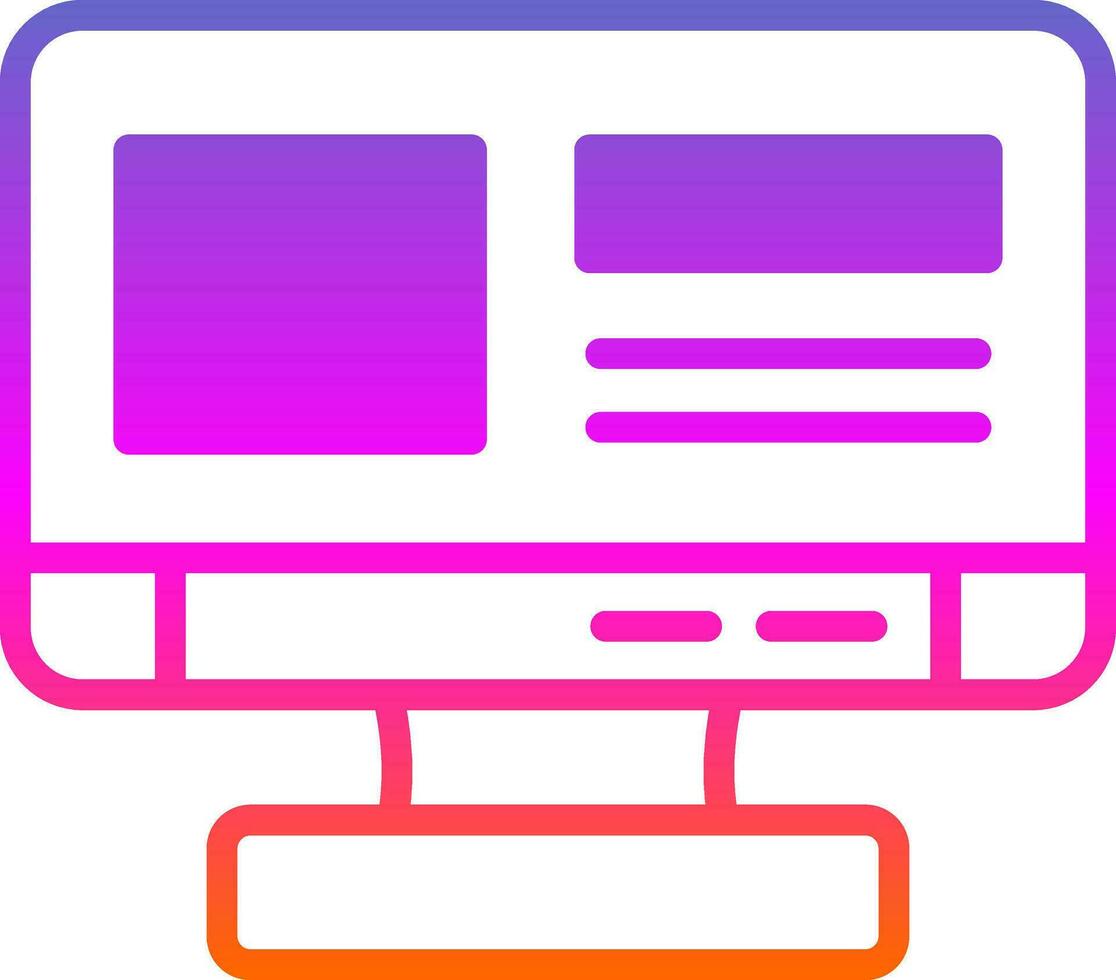 Online Streaming Vector Icon Design