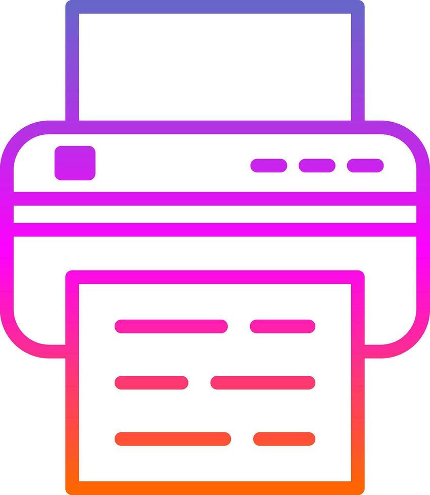 Printer Vector Icon Design