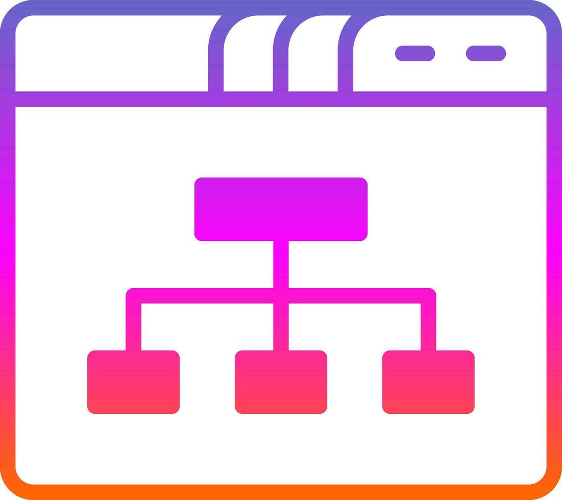 Sitemap Vector Icon Design